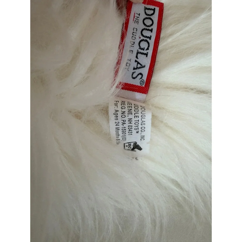 Douglas Ziggy Caticorn Rainbow Fuzzle Plush White Shaggy 16 Inch